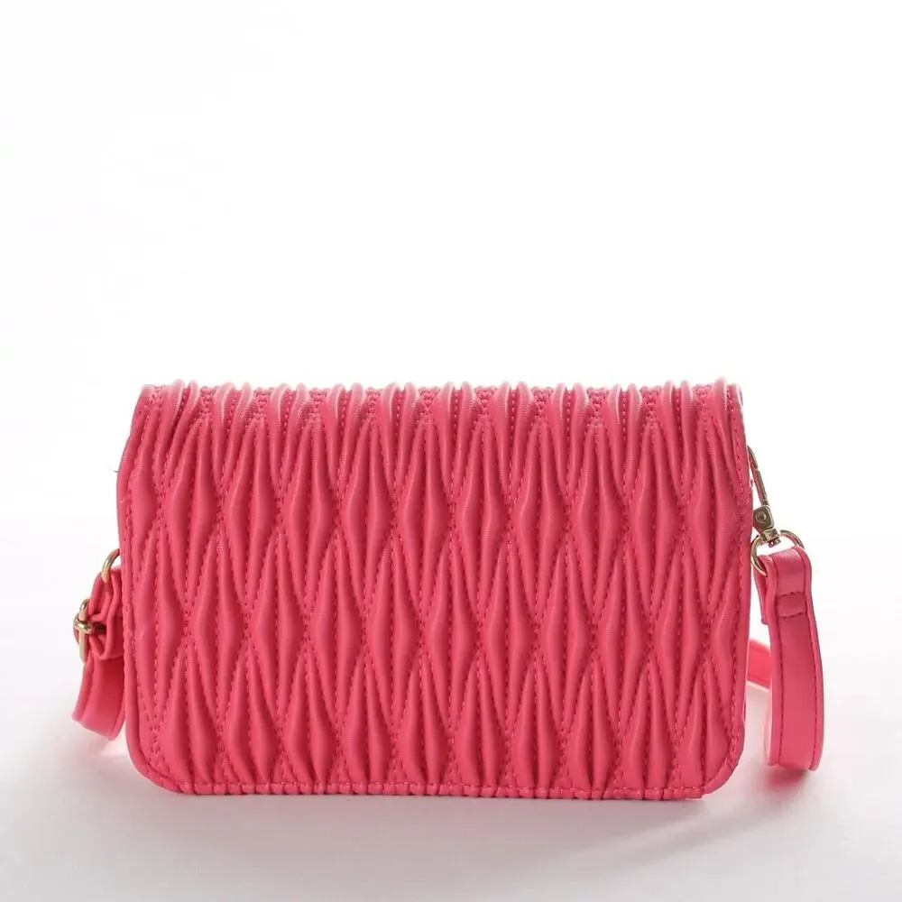 Valentino Orlandi Pink Quilted Crossbody Bag